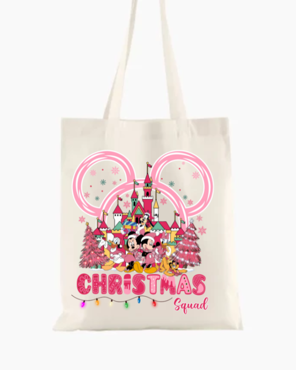Tote Bags Navidad - Mickey Mouse Pink