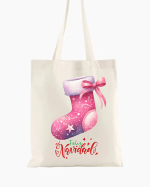 Tote Bags Navidad - Bota Navideña