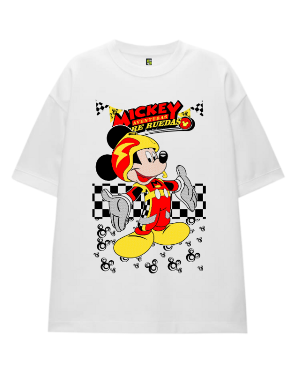 Remera Mickey - Sobre ruedas