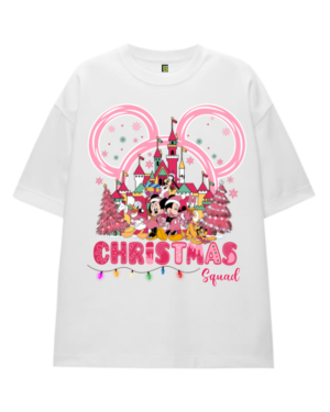 Remera Navidad - Mickey Mouse Pink