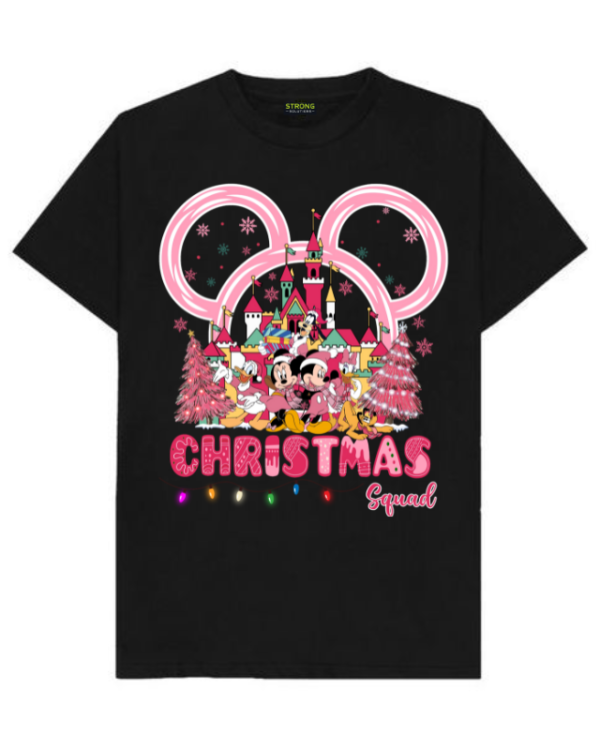 Remera Navidad - Mickey Mouse Pink