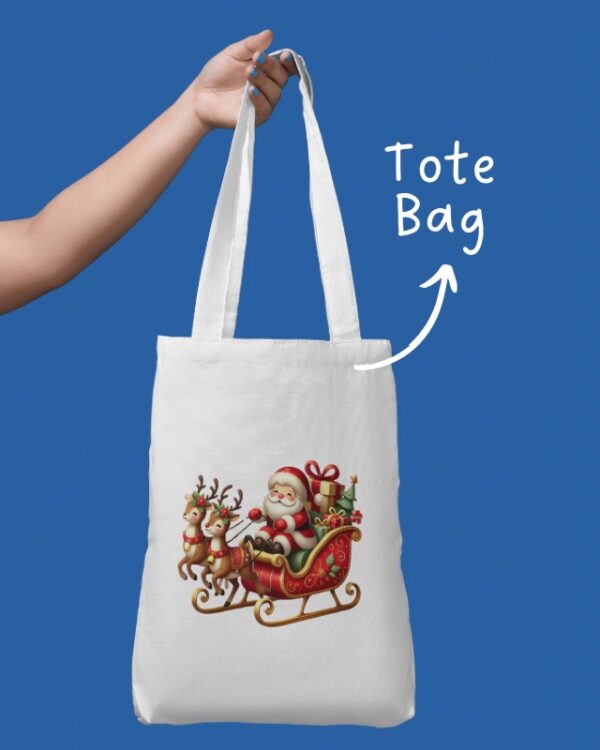 Tote Bags Navidad - Papá Noel polo norte