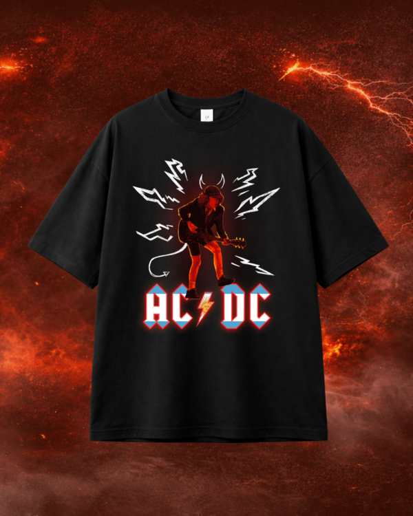 Marco de foto para post de instagram minimalista neutral (640 x 800 px) - 34 Remera ACDC - Voltaje